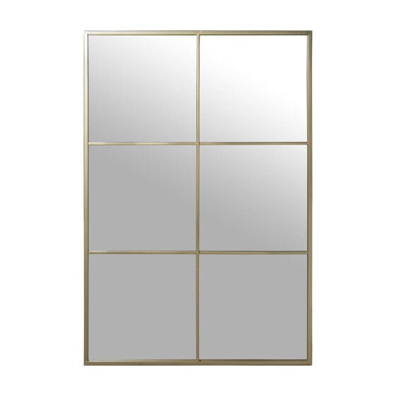 Wall mirror Alexandra House Living Golden Metal Window 6 x 113 x 77 cm