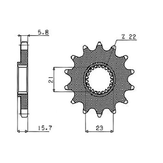 SUNSTAR SPROCKETS 520 Pitch 37214 Steel front sprocket