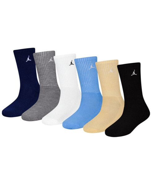 Big Boys 6-Pack Everyday Essentials Crew Socks