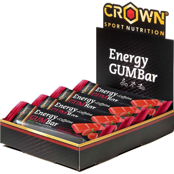 CROWN SPORT NUTRITION Strawberry Energy Bars Box 30g 12 Units
