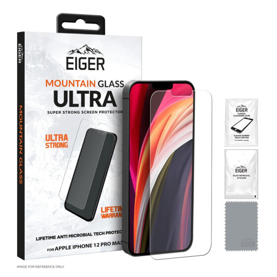 Eiger EGMSP00156 - Apple - IPHONE 12 PRO MAX - Anti-bacterial - Bump resistant - Dirt resistant - Dust resistant - Scratch resistant - Shock resistant - Transparent - 1 pc(s)