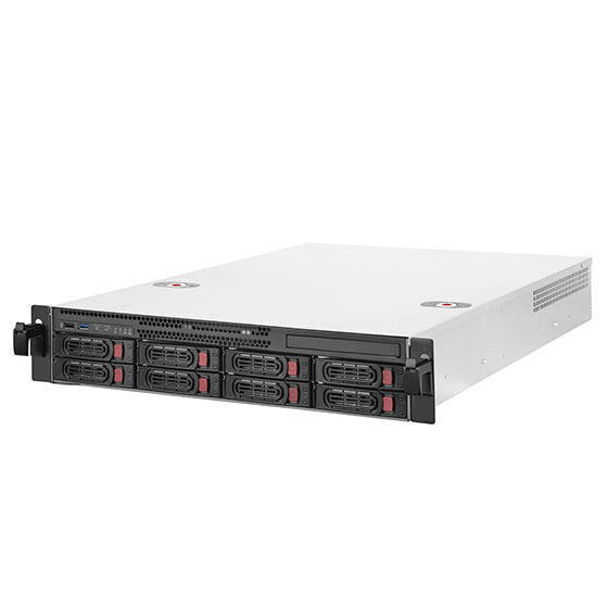 SilverStone RM22-308 Rackmount Server Gehäuse 2U E-ATX - schwarz - Server chassis - ATX