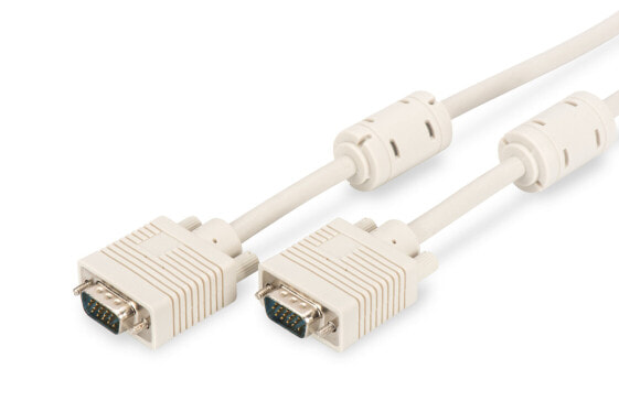 DIGITUS VGA Monitor connection cable, HD15/M - HD15/M