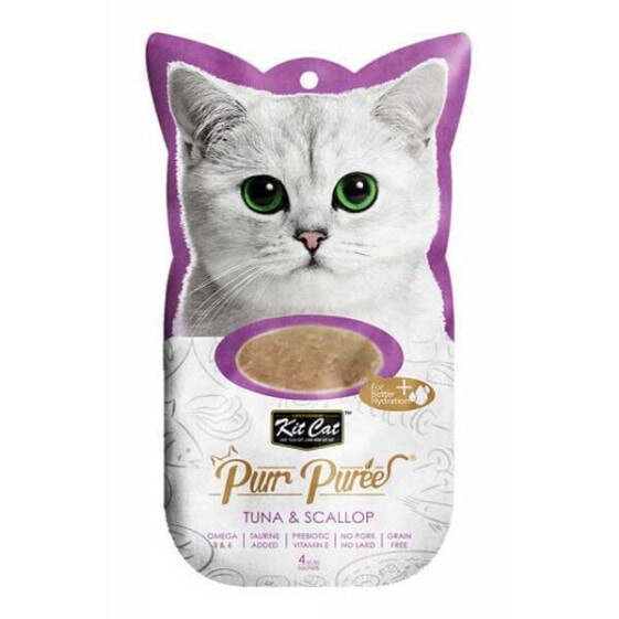 KITCAT PurrPuree Tuna y Scallop Wet Cat Food 60gr