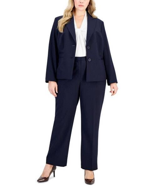 Женский костюм Le Suit с пиджаком на пуговицах и брюками