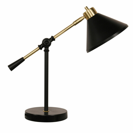 Настольная лампа DKD Home Decor Чёрный Позолоченный Металл (17,7 x 38 x 40,6 cm) (17,7 x 44 x 40,6 cm)