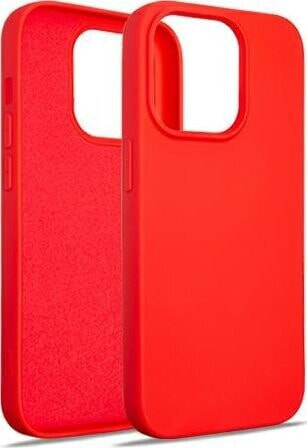 Beline Beline Etui Silicone iPhone 15 Pro 6,1" czerwony/red