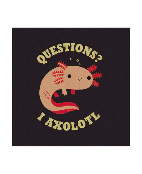Michael Buxton Axolotl Questions Canvas Art - 15.5" x 21"