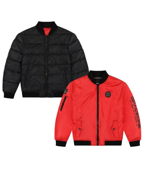 Little Boys Reversible Bomber Jacket