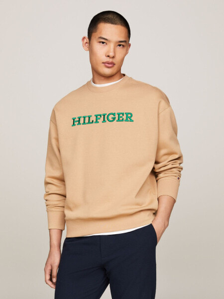 Embroidered Monotype Cotton Sweatshirt