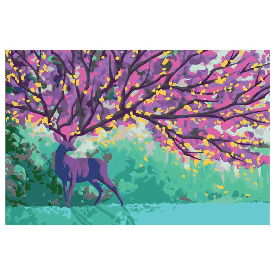 Malen nach Zahlen - Purple Deer