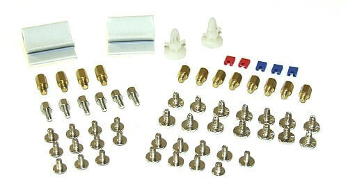 InLine Screw Set with Jumpers - Adhesive Clips - Spacers - Cable Clips - 63 pcs.