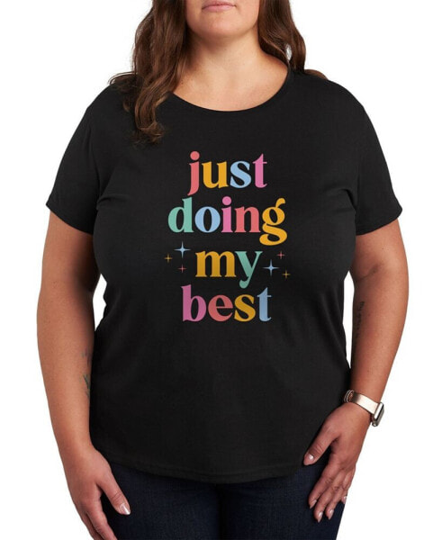 Trendy Plus Size Mother's Doing My Best Graphic T-shirt