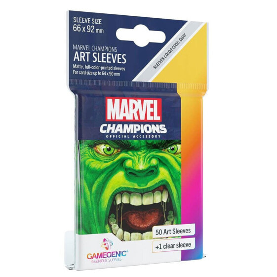 GAMEGENIC Card Sleeves Marvel Champions Hulk 66x92 mm