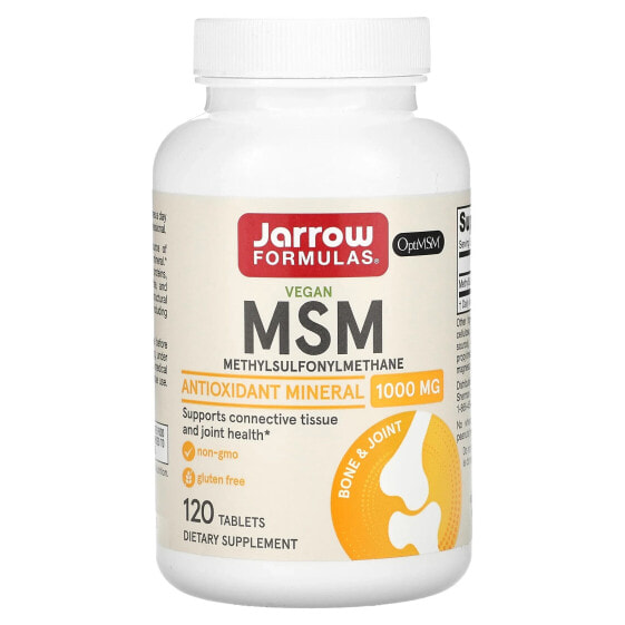 Витаминный комплекс Jarrow Formulas MSM 1,000 мг, 120 таблеток