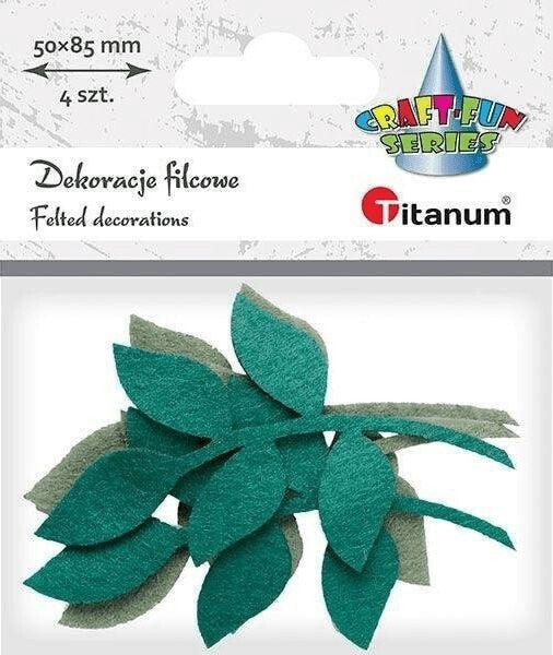 Детский творческий набор Titanum Filcowe liście на гребне 4 шт