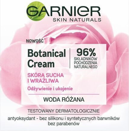 Garnier Skin Naturals Botanical Rose Water Krem odżywienie i ukojenie 50ml