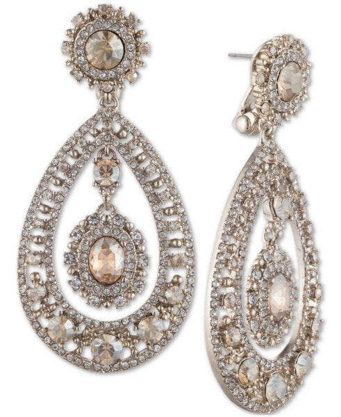 Crystal Filigree Chandelier Earrings