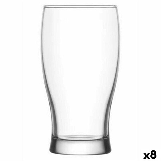 Бокалы для пива Lav Belek Прозрачный Стеклянный 375 мл 6 предметов (8 штук)