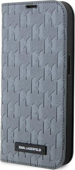 Karl Lagerfeld Etui Karl Lagerfeld KLBKP14XSAKLHPG Apple iPhone 14 Pro Max bookcase srebrny/silver Saffiano Monogram