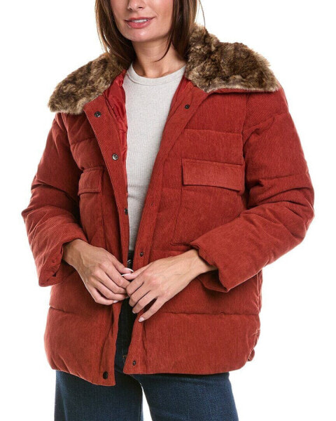 Pascale La Mode Corduroy Puffer Coat Women's