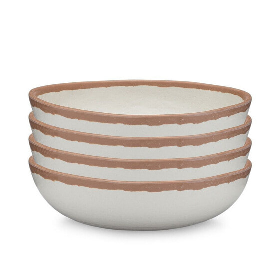 Potter Terracotta 6.5" Melaboo Melamine 4-Pc. Cereal Bowl Set
