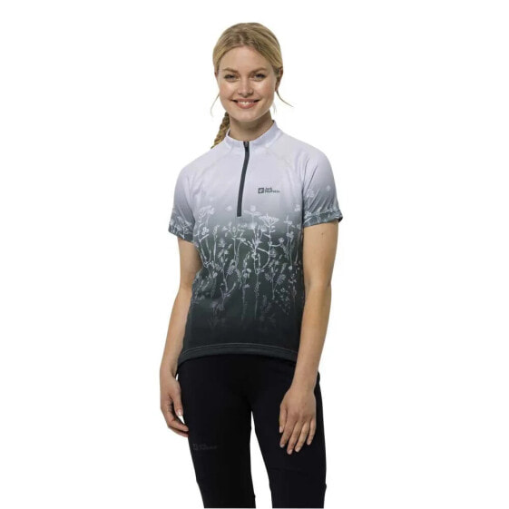 JACK WOLFSKIN Morobbia Half Zip Print short sleeve T-shirt