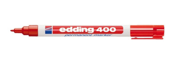 Маркеры детские EDDING 400 - Красный, Белый - Пластик - 1 мм - 10 шт.