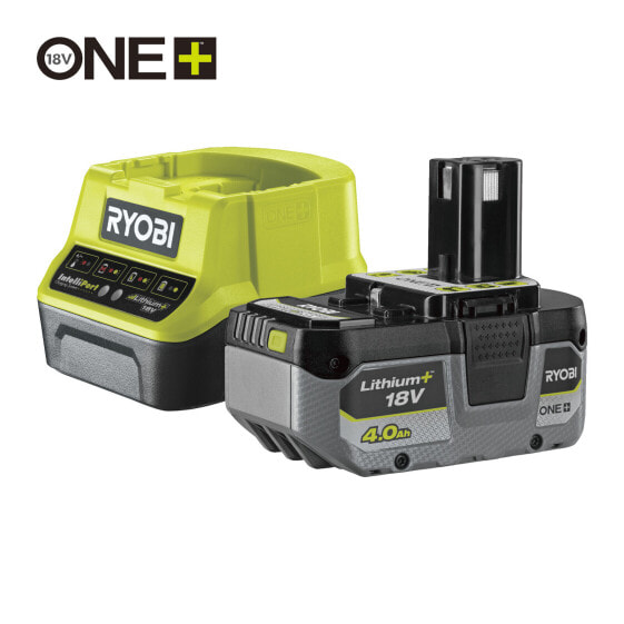 Ryobi 18 V ONE+ Akku-Starter-Set, Performance, 1 x 4,0 Ah Lithium+ Akku und Ladegerät