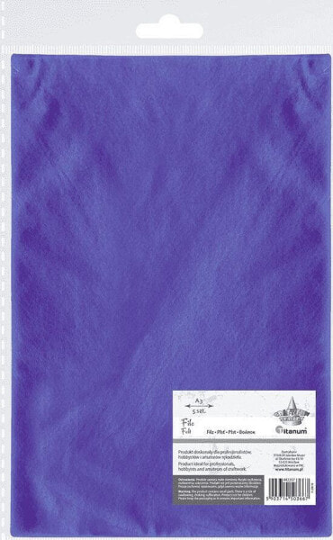 Фетр детский Titanum Filc A3 фиолетовый 5 шт