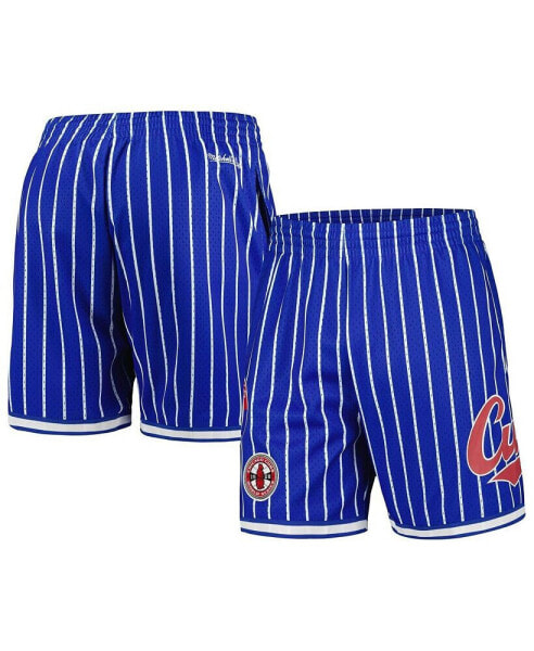 Men's Royal Chicago Cubs Cooperstown Collection 1908 World Series City Collection Mesh Shorts