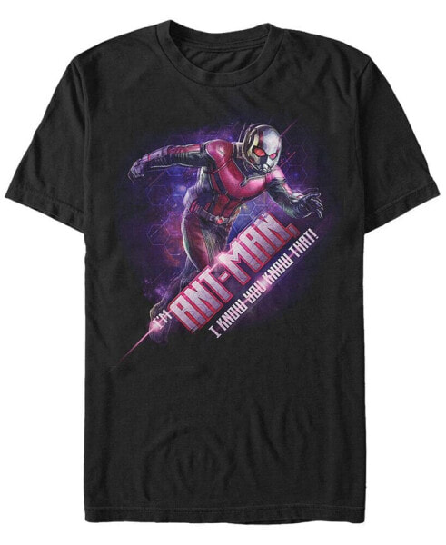Marvel Men's Avengers Endgame I Am Ant-man Geometric Galaxy, Short Sleeve T-shirt