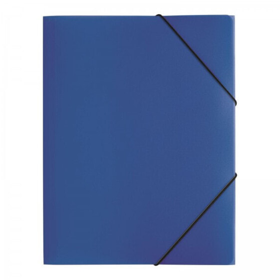 Pagna PP 12 - Presentation folder - A4 - Polypropylene (PP) - Blue - Landscape - Snap fastener