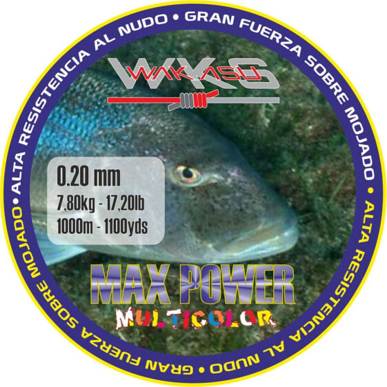 Монофильная леска для рыбалки WAKASU Multi Max Power 1000 м