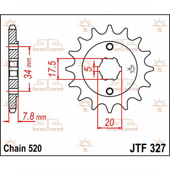 JT SPROCKETS 520 JTF327.11 Steel Front Sprocket