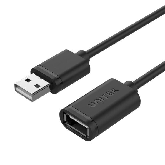 USB-кабель Unitek International UNITEK Y-C417GBK - 3 м - USB A - USB A - USB 2.0 - 480 Mbit/s - Черный