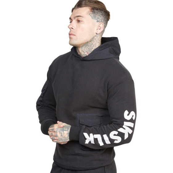 SIKSILK Contrast Pocket Oversized hoodie