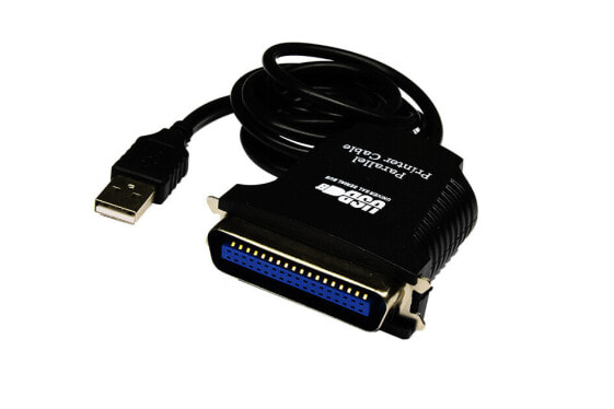 Exsys EX-1300-2 - 1 m - USB - DB25 - Black - 150 g - Win 98SE / ME / XP / Vista / Win7 / 8.x / 10 Server (2000 & 2003)
