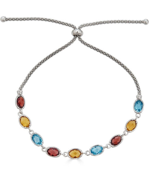 Multi-Gemstone Bolo Bracelet (4-1/5 ct. t.w.) in Sterling Silver