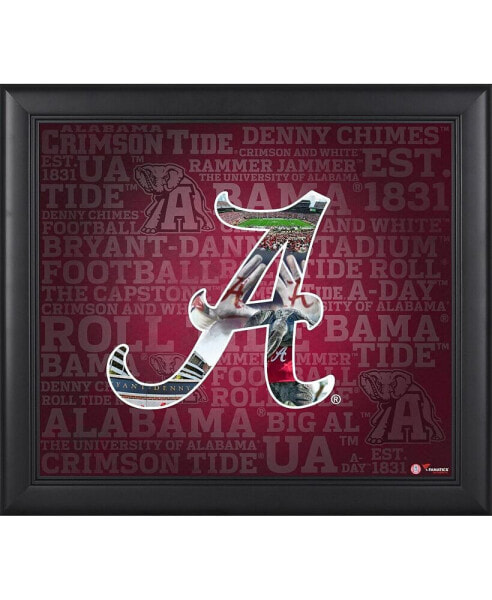 Alabama Crimson Tide Framed 15'' x 17'' Team Heritage Collage