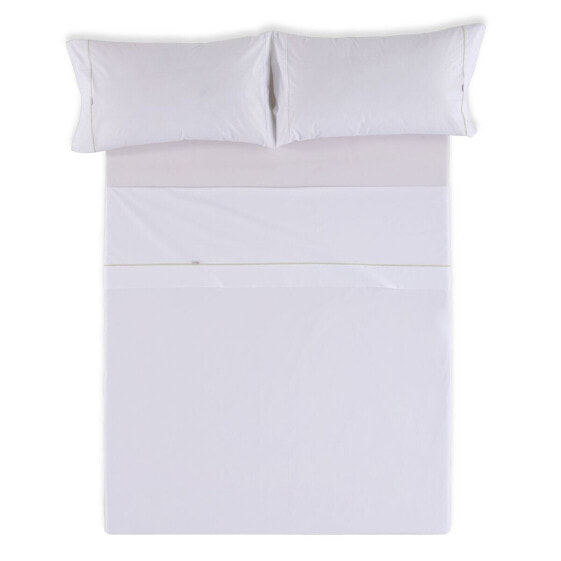 Комплект постельного белья без наполнения Alexandra House Living Белый Супер Кинг 4 предмета