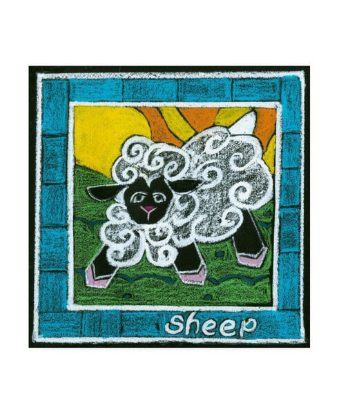 Lisa Choate Whimsical Sheep Canvas Art - 36.5" x 48"