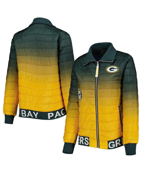 Пуховик The Wild Collective Green Bay Packers Color Block