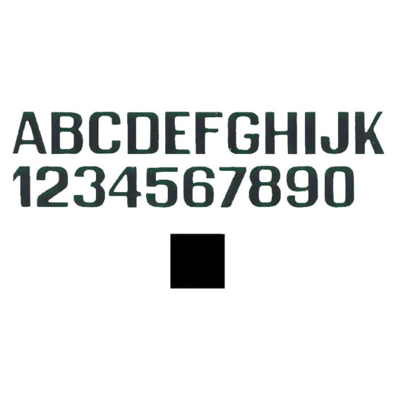 INTERNATIONAL LETTERFIX F Letter Stickers