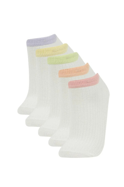 Kadın 5'li Pamuklu Patik Çorap B6021axns
