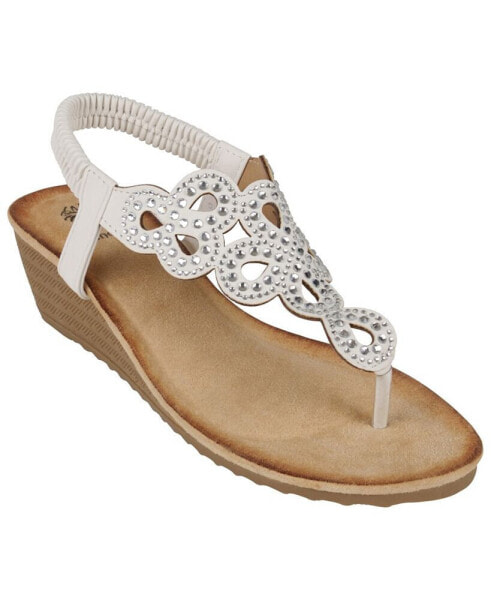 Women's Madelyn Embellished Wedge Sandals