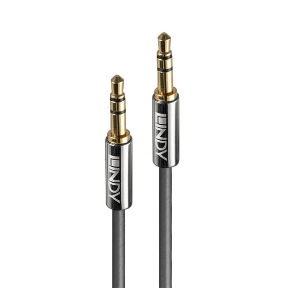 Lindy 5m 3.5mm Audio Cable, Cromo Line, 3.5mm, Male, 3.5mm, Male, 5 m, Anthracite