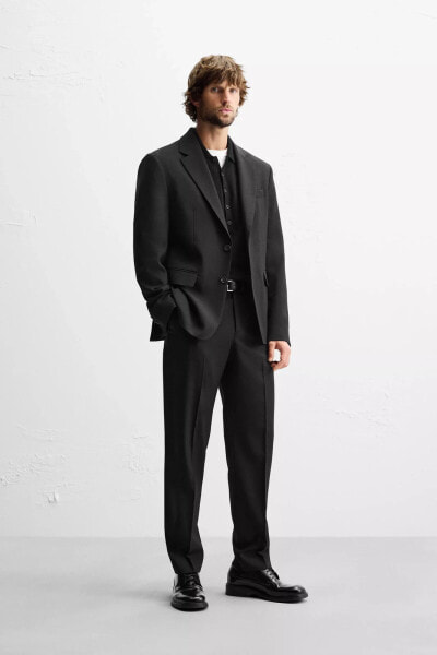 WOOL SUIT TROUSERS