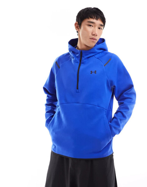 Under Armour Unstoppable fleece hoodie in blue