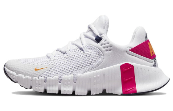 Бело-красные женские кроссовки Nike Free Metcon 4